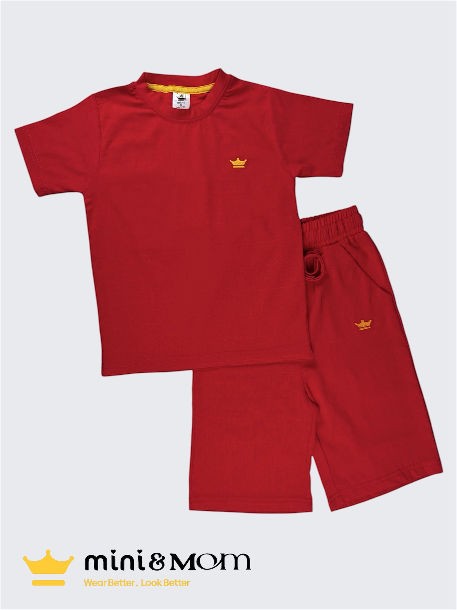 Mini & Mom Kids Tracksuit (1–5 Years) – Soft cotton natural textured Fabric Comfortable Outfit - Image 3